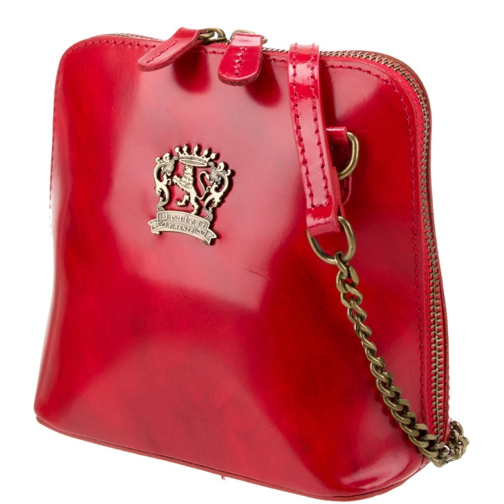 🍒Pratesi Red Leather Crossbody Bag 🍒